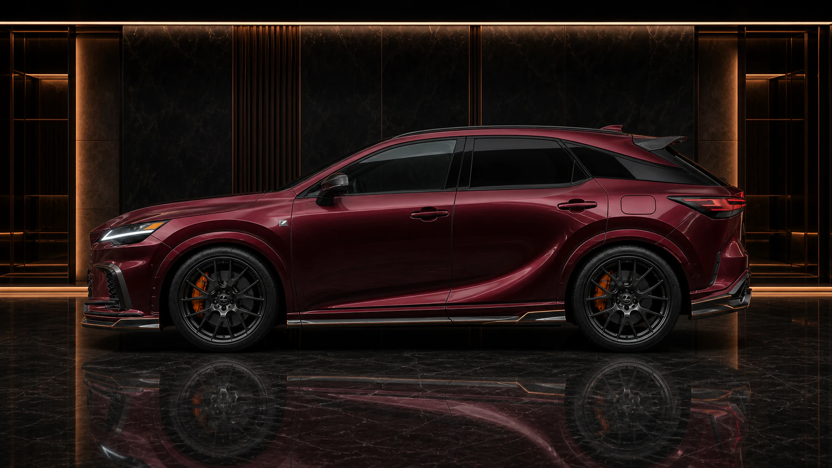 Lexus RX500h F SPORT Performance Complete side AI concept visual