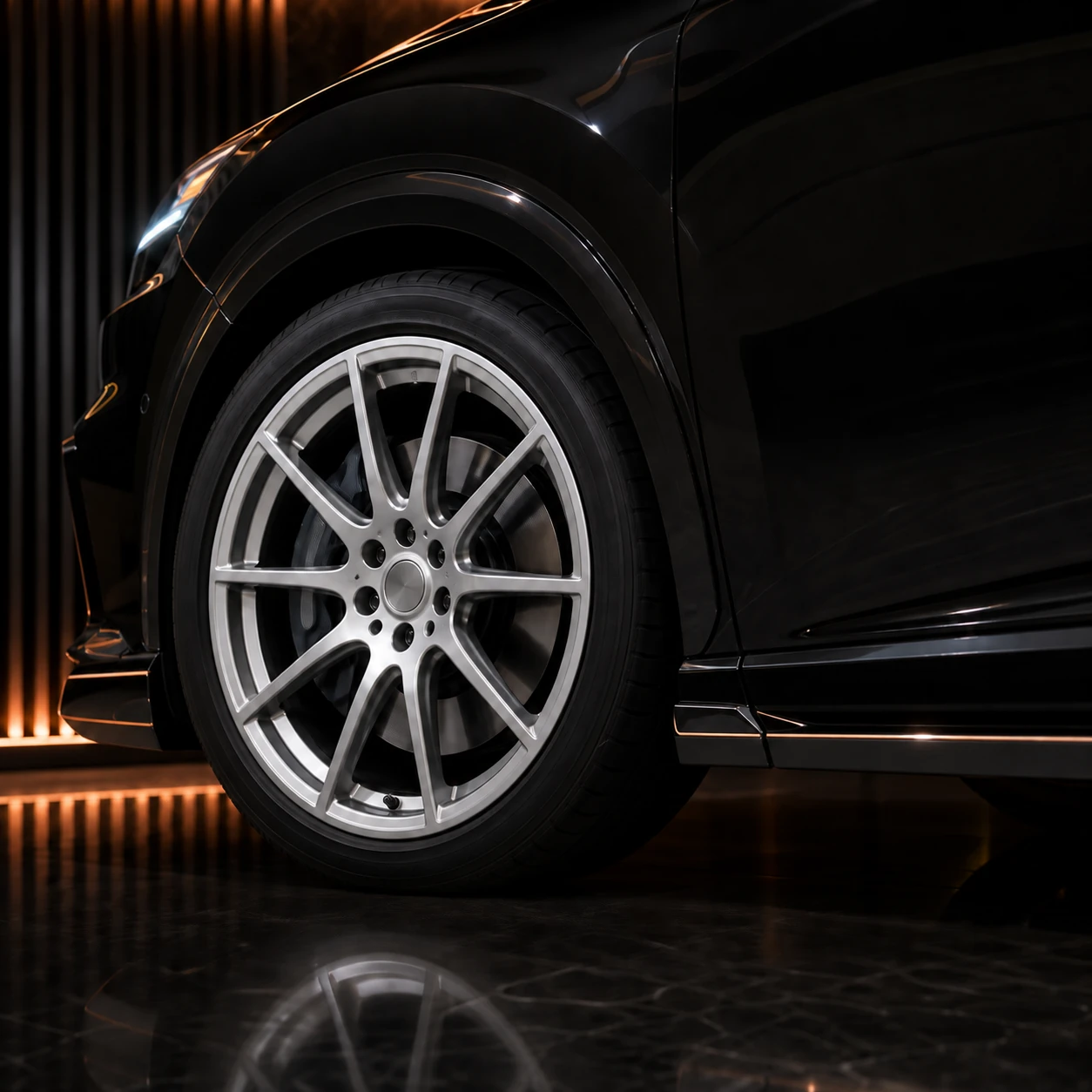 Lexus RX500h F SPORT Performance factory-width wheel arch and side diffuser AI concept detail