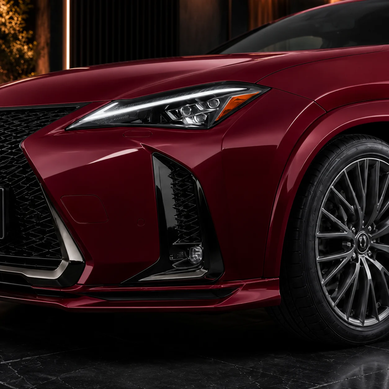 Lexus UX200 F SPORT front under and mild front arch AI concept detail