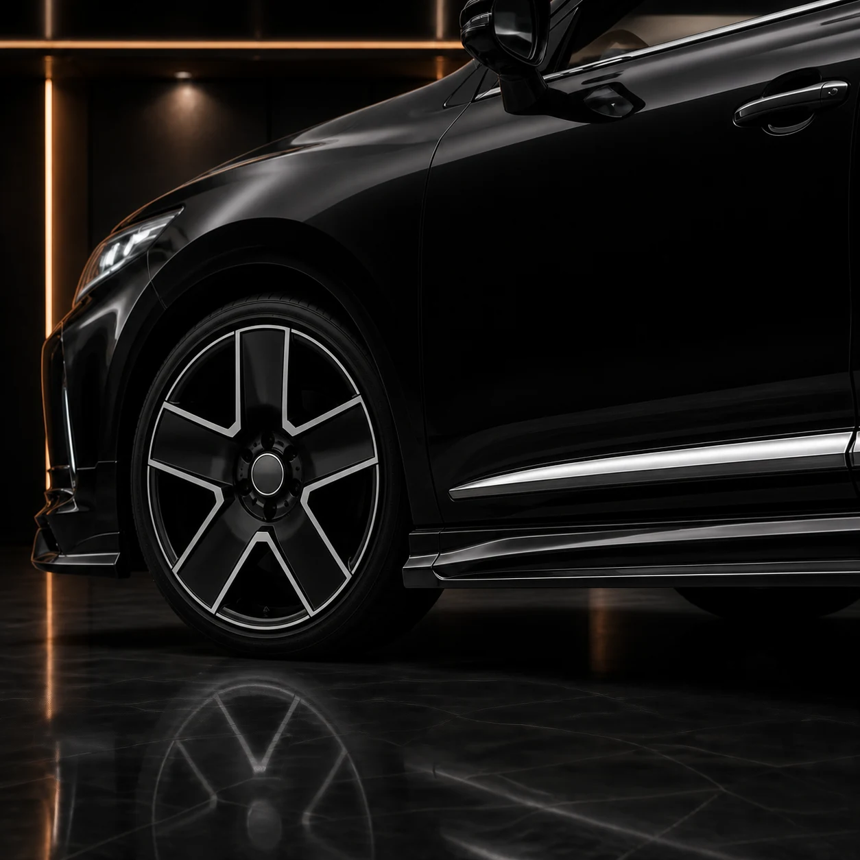 Sport Aero — Toyota Harrier 60 (2017–2020) — wheel and side detail