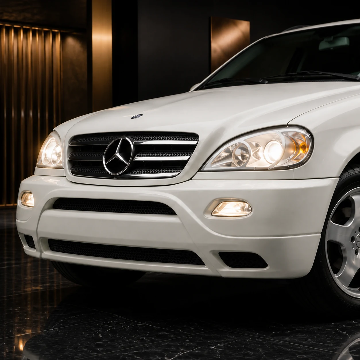 Executive Aero — Mercedes-Benz M-Class W163 (2002–2003) — front aero detail