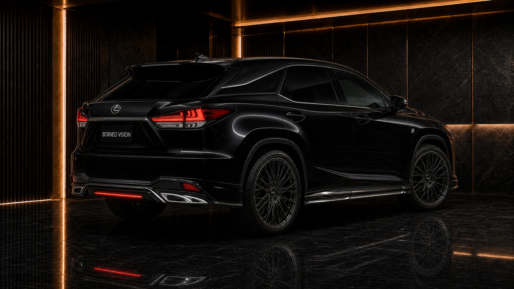 Lexus RX300 F SPORT 2019–2022 Sport Aero design concept — rear three-quarter