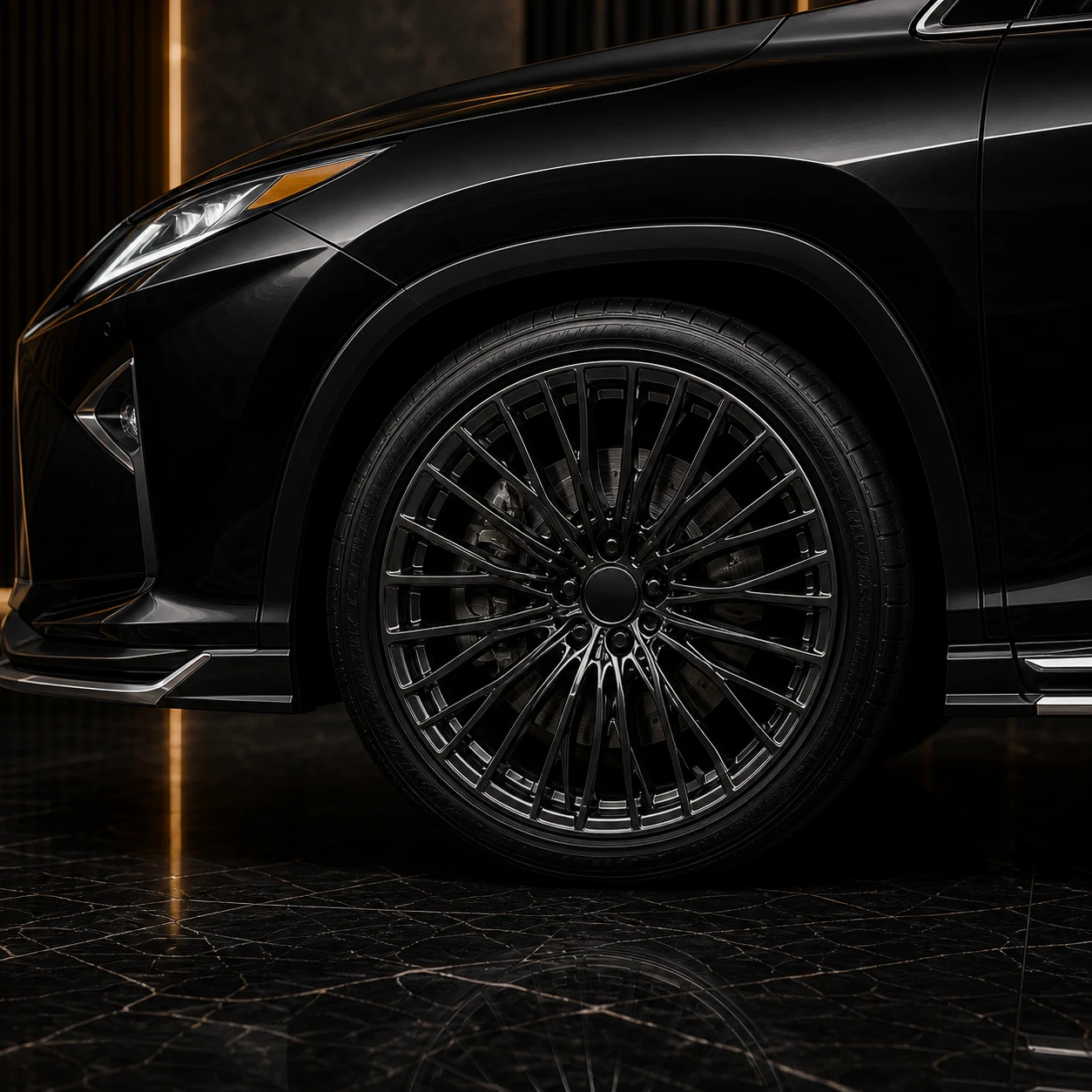 Sport Aero — Lexus RX450h F SPORT (2015–2019) — wheel and side detail