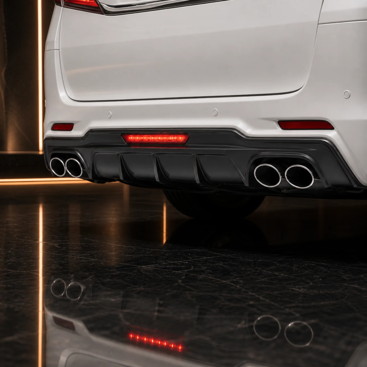 Executive Aero — Toyota Vellfire 20 Z Pre-Facelift (2008–2011) — rear aero detail