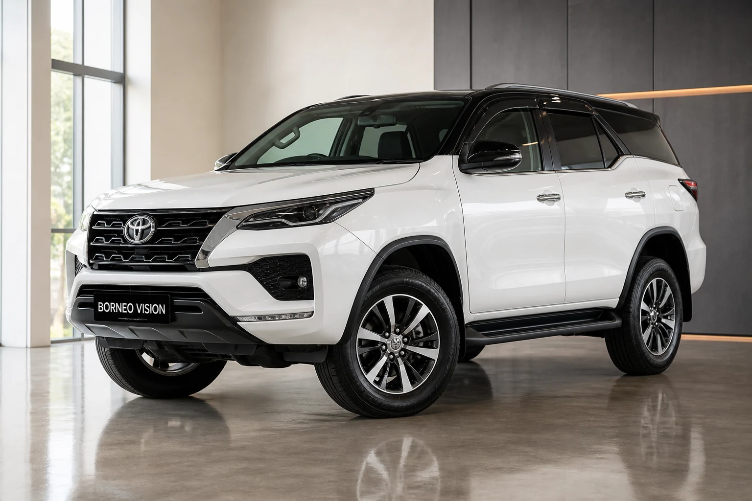 Toyota Fortuner AN160 factory-state generated reference in pearl white