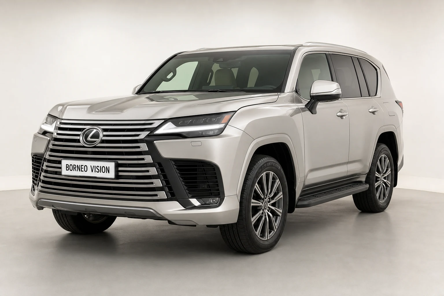 Lexus Lx Lx700h factory-state AI reference with BORNEO VISION plate