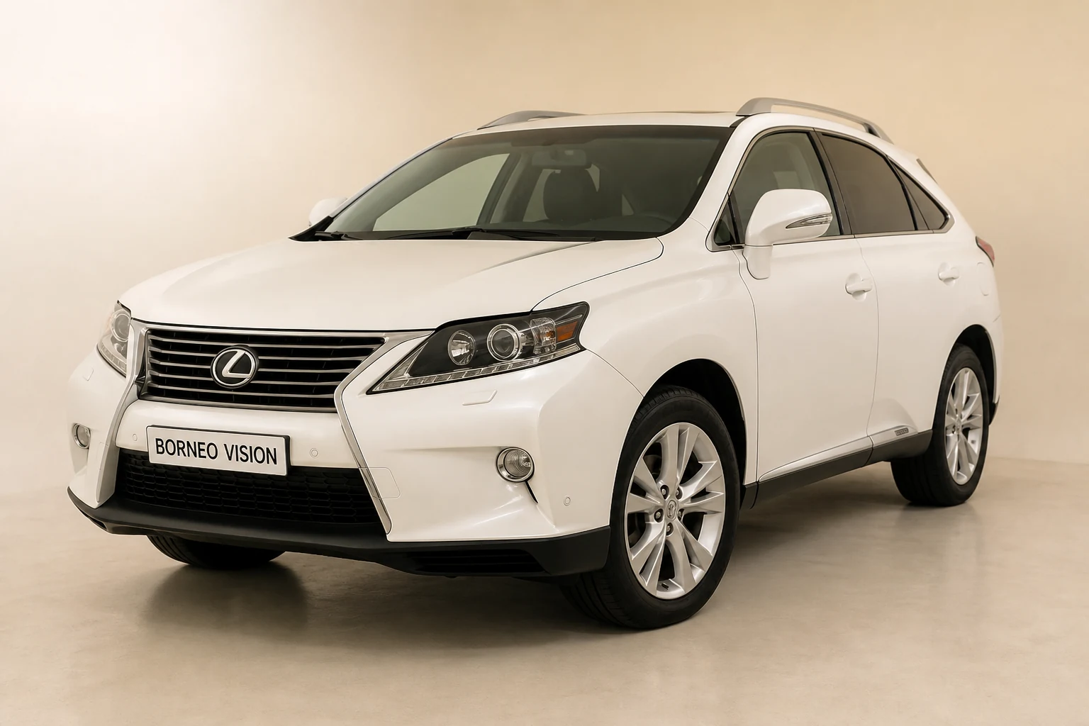 Lexus Rx Al10 factory-state AI reference with BORNEO VISION plate