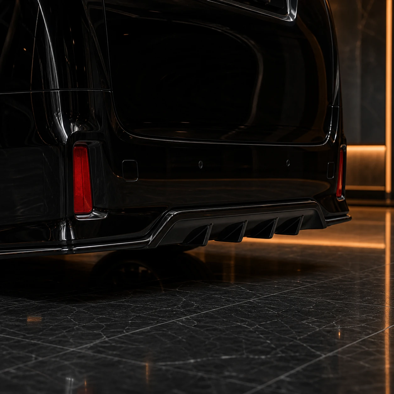 Toyota Alphard 30 facelift S Grade five-fin rear-under AI concept detail