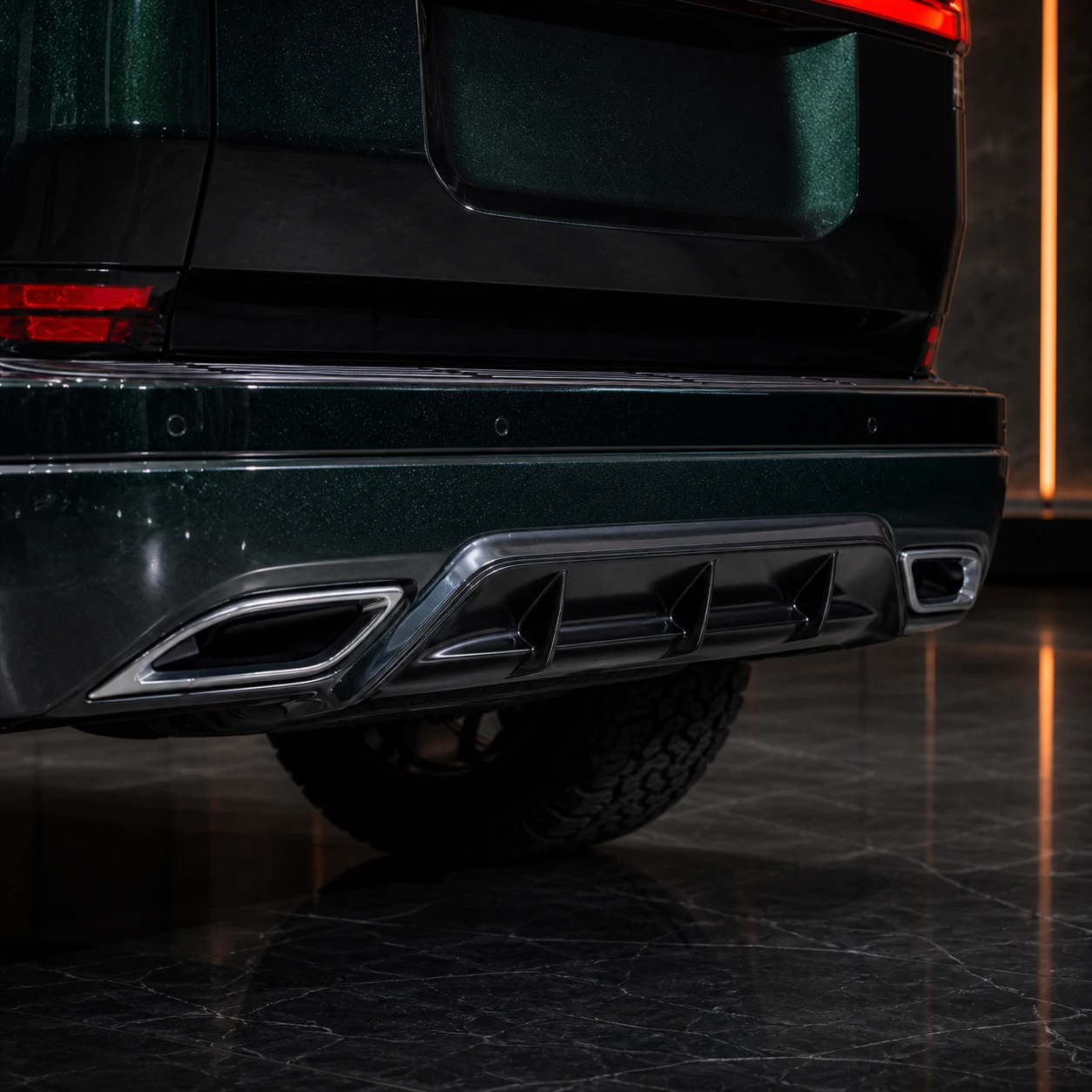 Lexus GX550 Version L Complete Wide Aero rear half spoiler AI concept detail