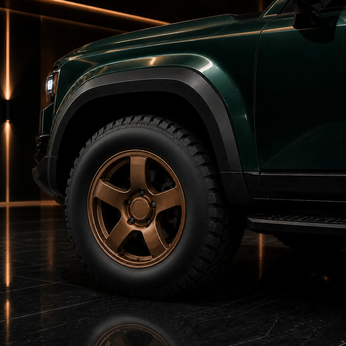 Toyota Land Cruiser 250 SPORT 35mm replacement wheel arch AI concept detail