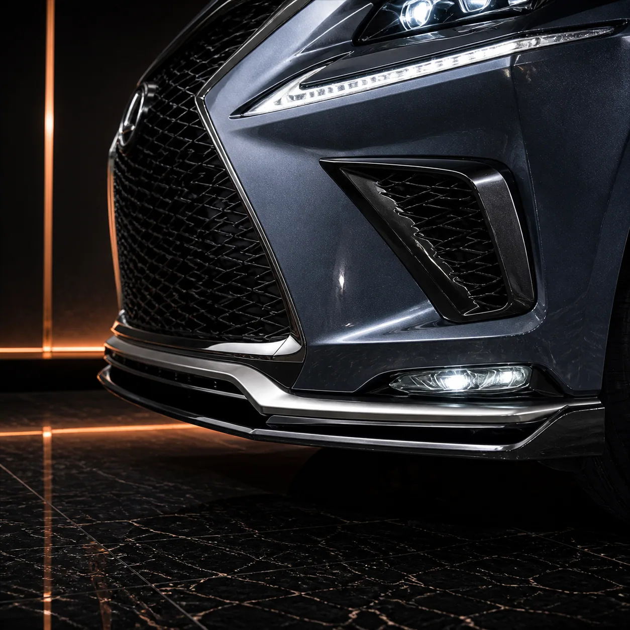 Lexus NX300 F SPORT front under spoiler AI concept detail