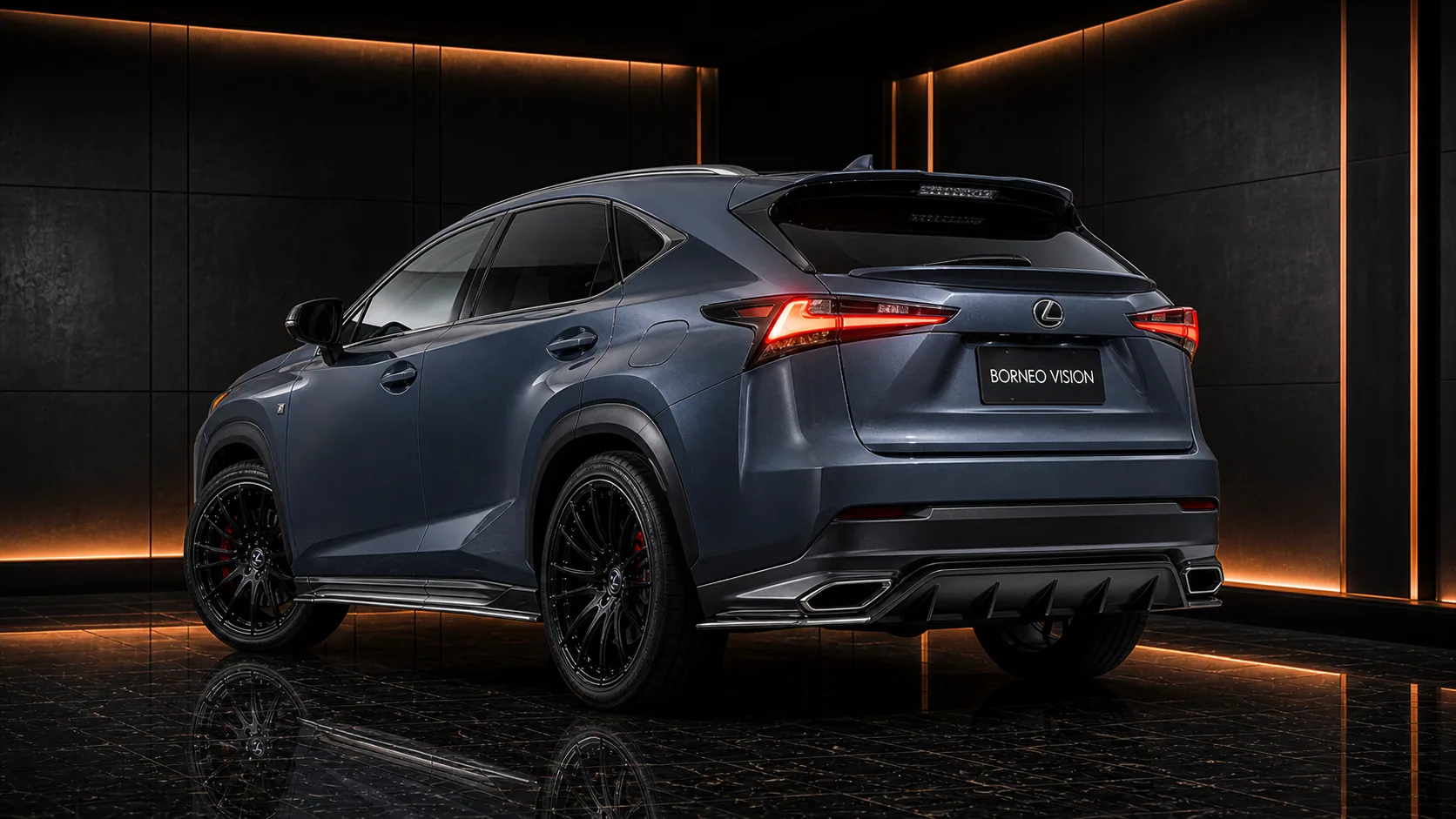 Lexus NX300 F SPORT Complete Aero rear AI concept visual