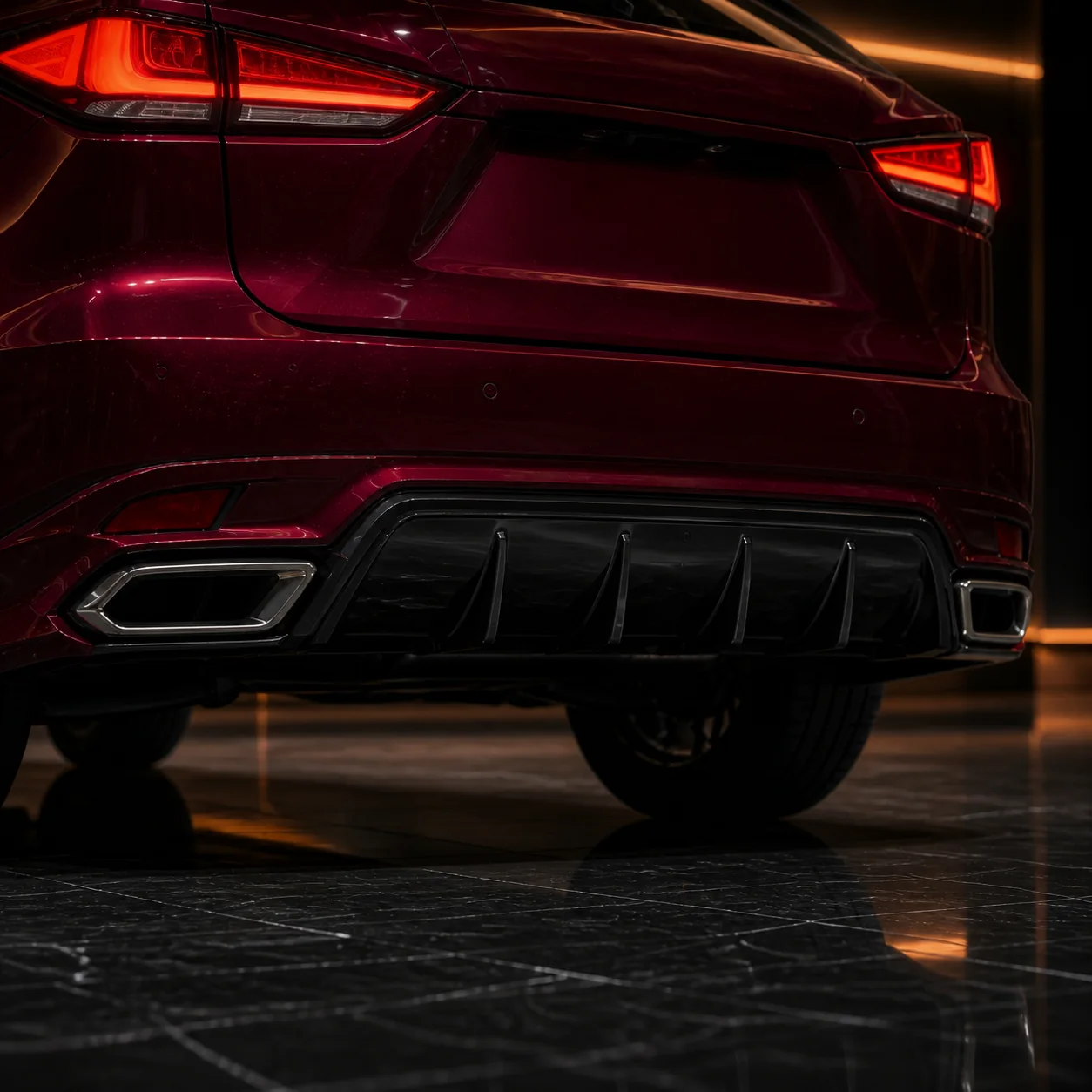 Lexus RX300 F Sport Type I rear half and trapezoidal finishers AI concept detail