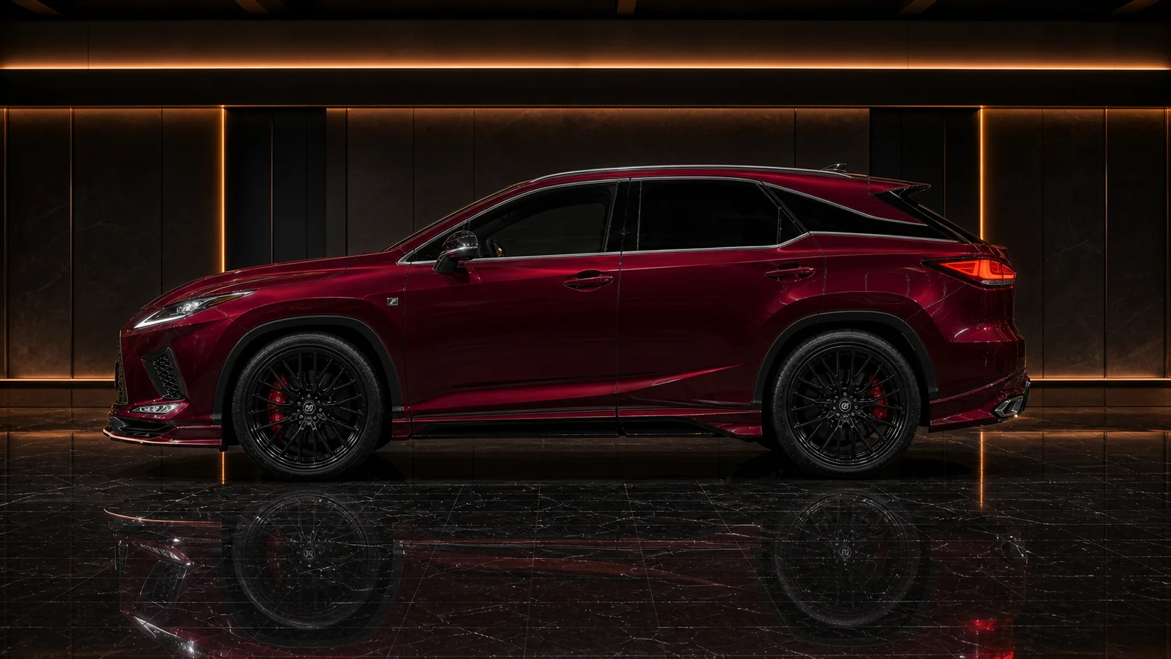 Lexus RX300 F Sport Type I 3-Piece Aero side profile AI concept visual