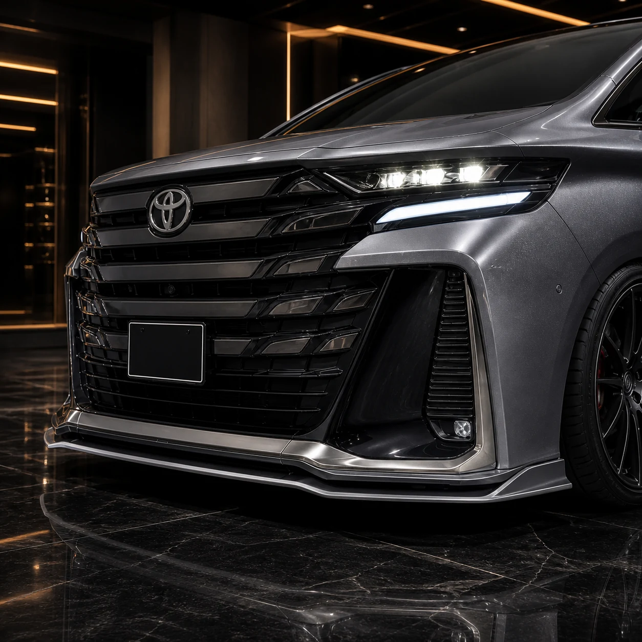 Toyota Vellfire 40 SPORT front spoiler AI concept detail