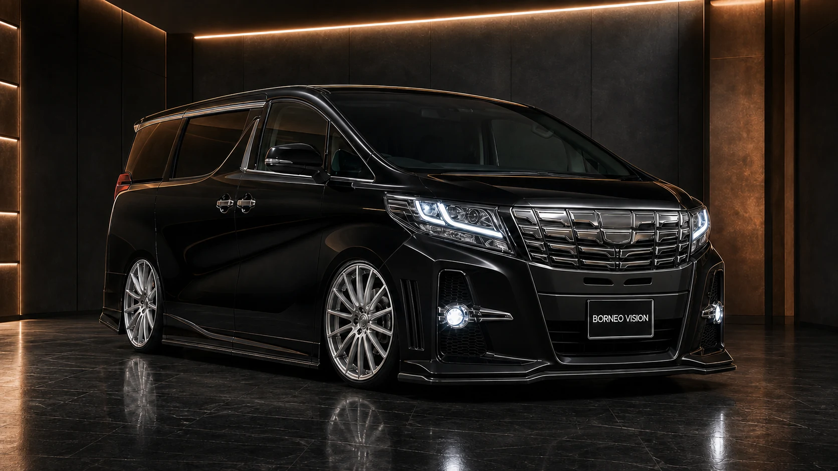 Sport Aero Bumper Type — Toyota Alphard 30 ALL (2015–2017) — front three-quarter