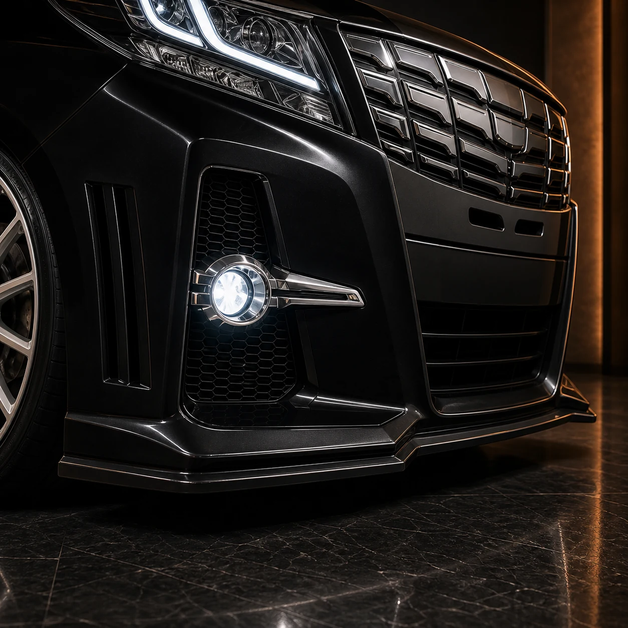 Sport Aero Bumper Type — Toyota Alphard 30 ALL (2015–2017) — front aero detail