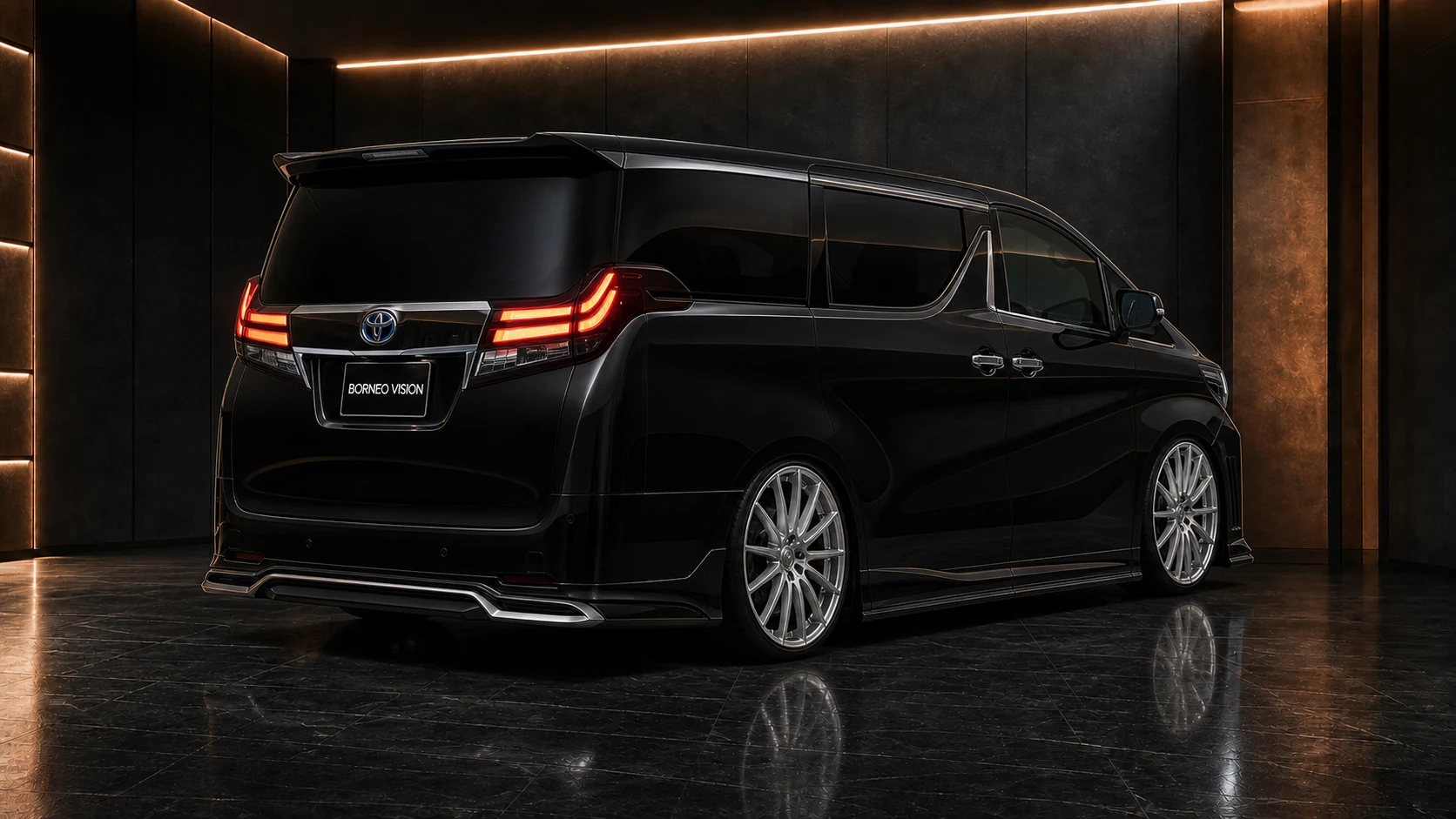Sport Aero Bumper Type — Toyota Alphard 30 ALL (2015–2017) — rear three-quarter