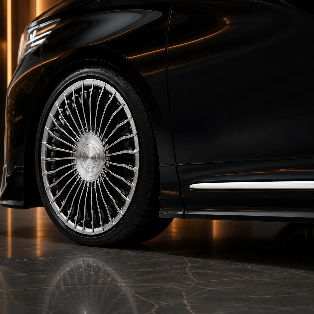 Sport Aero — Toyota Alphard 40 Executive Lounge/Z (2023+) — wheel and side detail