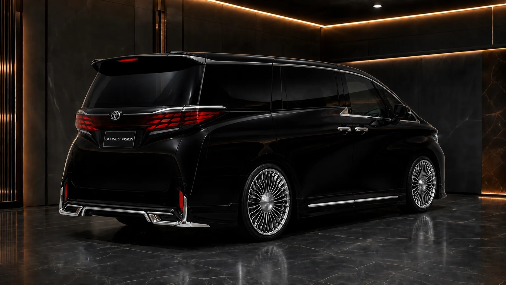 Sport Aero — Toyota Alphard 40 Executive Lounge/Z (2023+) — rear three-quarter