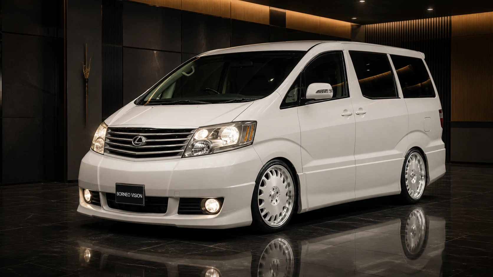 Executive Aero — Toyota Alphard 10 MS/AS Pre-Facelift (2002–2005) — front three-quarter