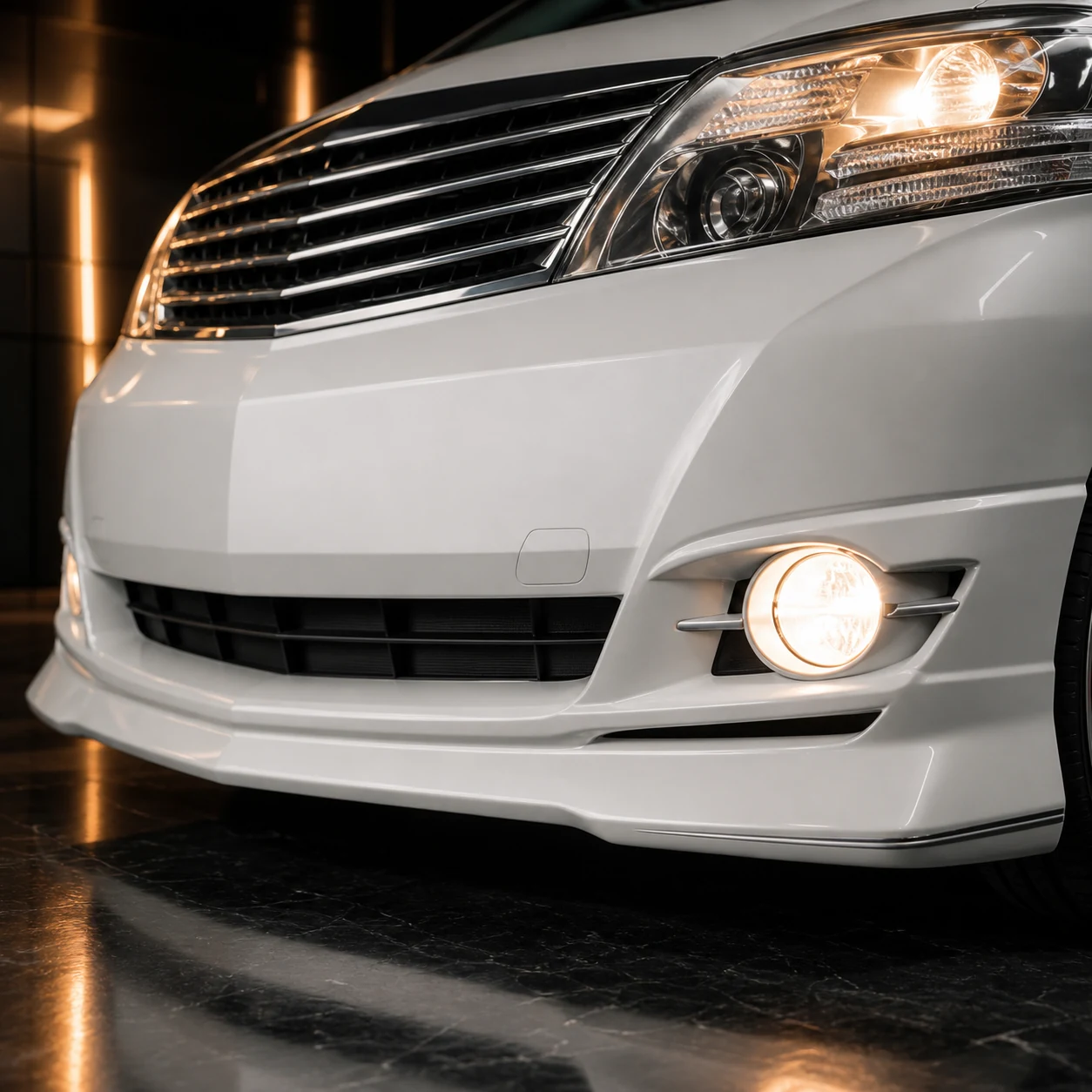 Executive Aero — Toyota Alphard 10 MS/AS Facelift (2005–2008) — front aero detail