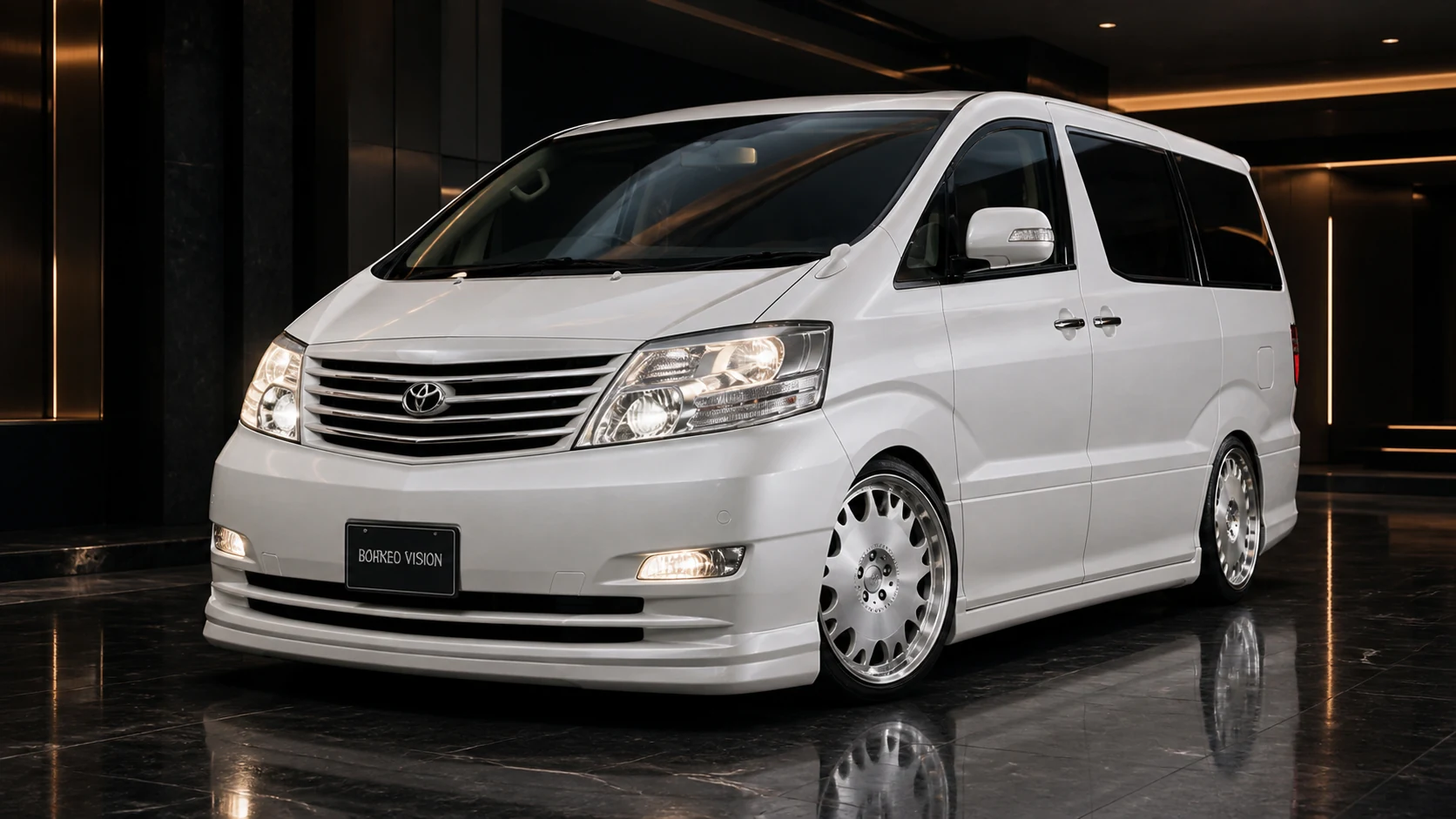 Executive Aero — Toyota Alphard 10 MZ/AZ/MX/AX Facelift (2005–2008) — front three-quarter