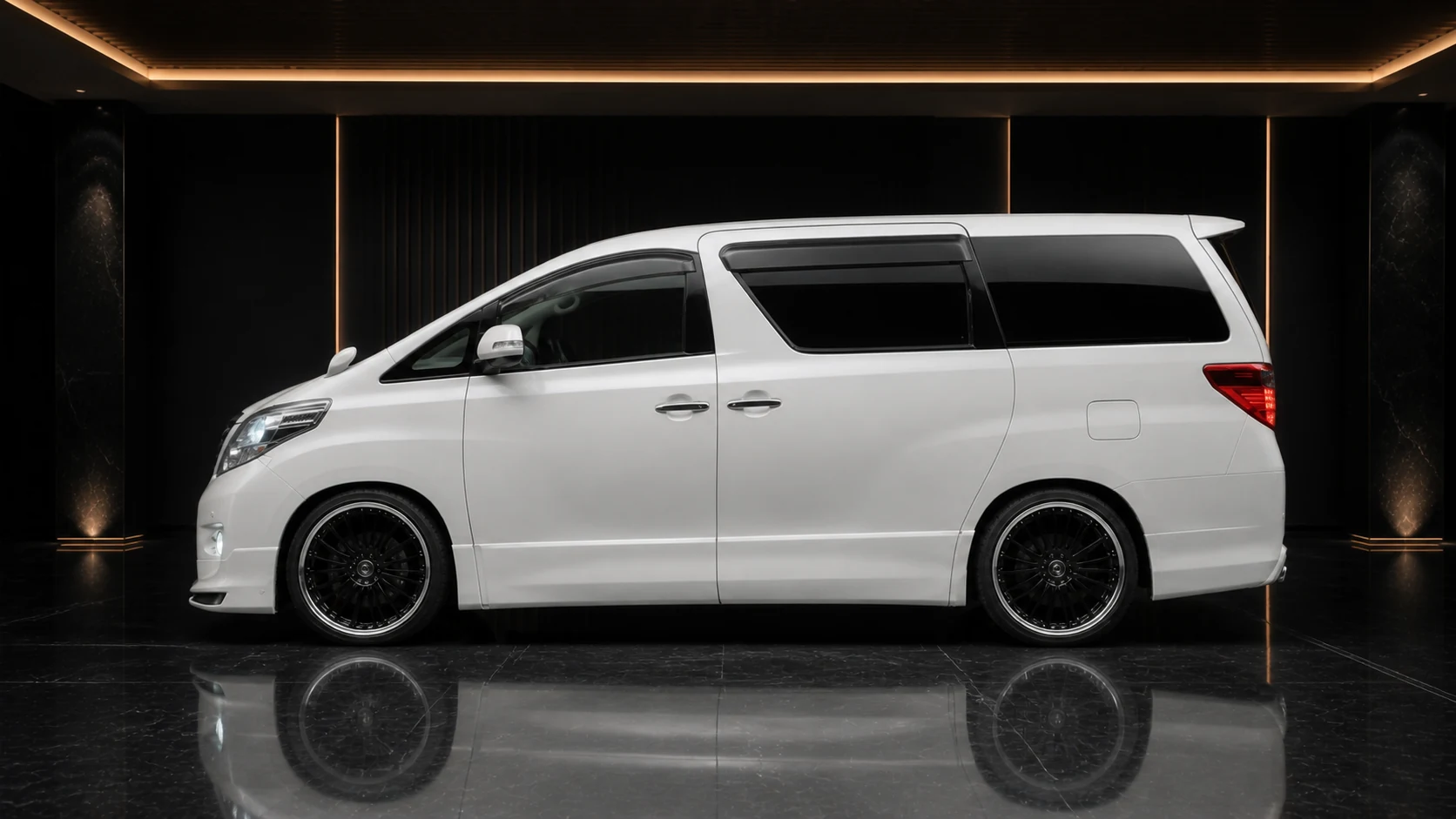 Executive Aero — Toyota Alphard 20 S Pre-Facelift (2008–2011) — side profile