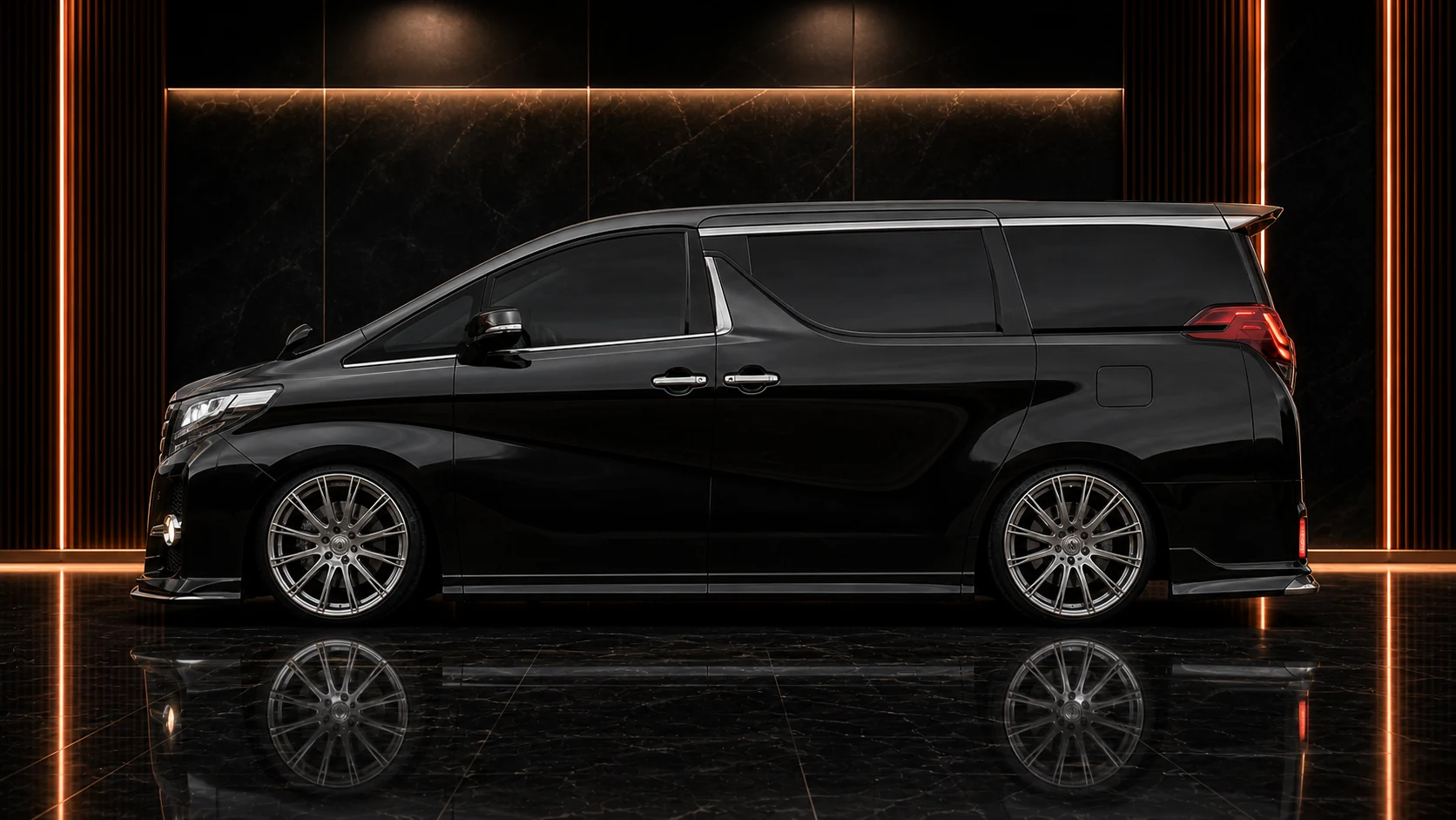 Sport Aero Half Type — Toyota Alphard 30 S/SA/SR (2015–2017) — side profile