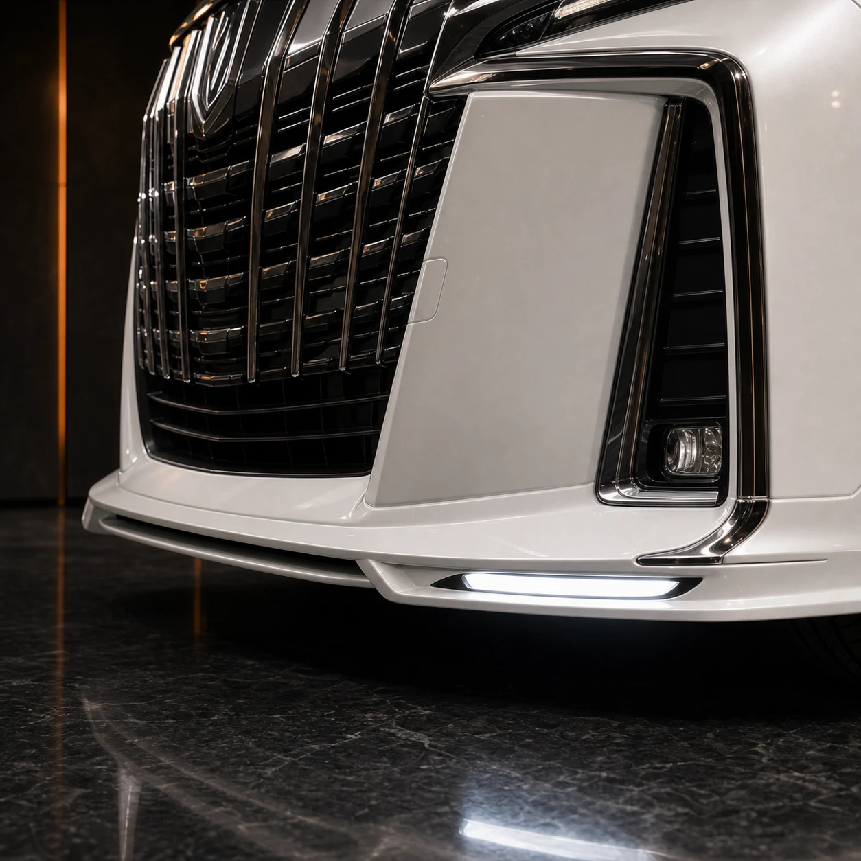 Executive Aero — Toyota Alphard 30 S/SC/SR (2017–2023) — front aero detail