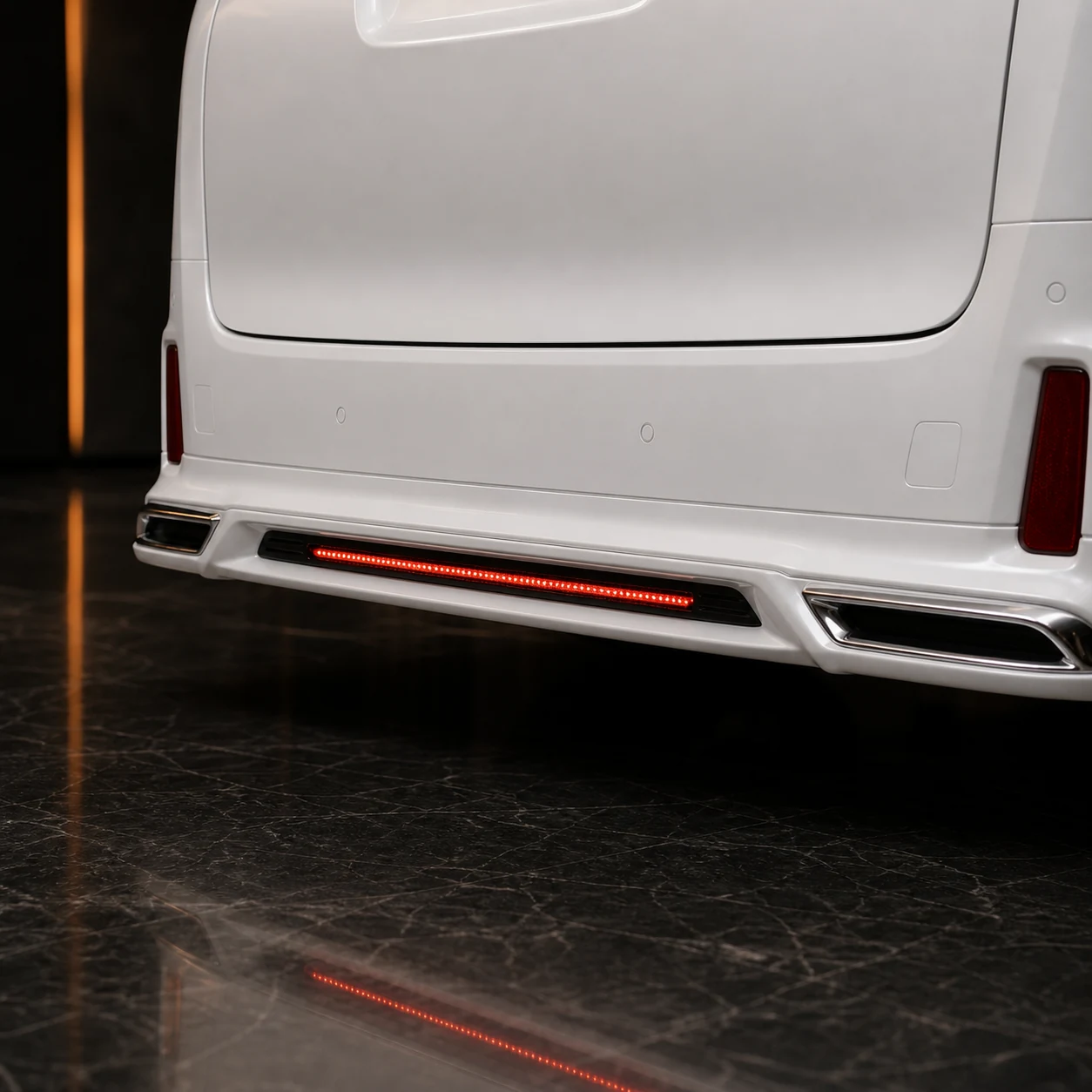 Executive Aero — Toyota Alphard 30 S/SC/SR (2017–2023) — rear aero detail