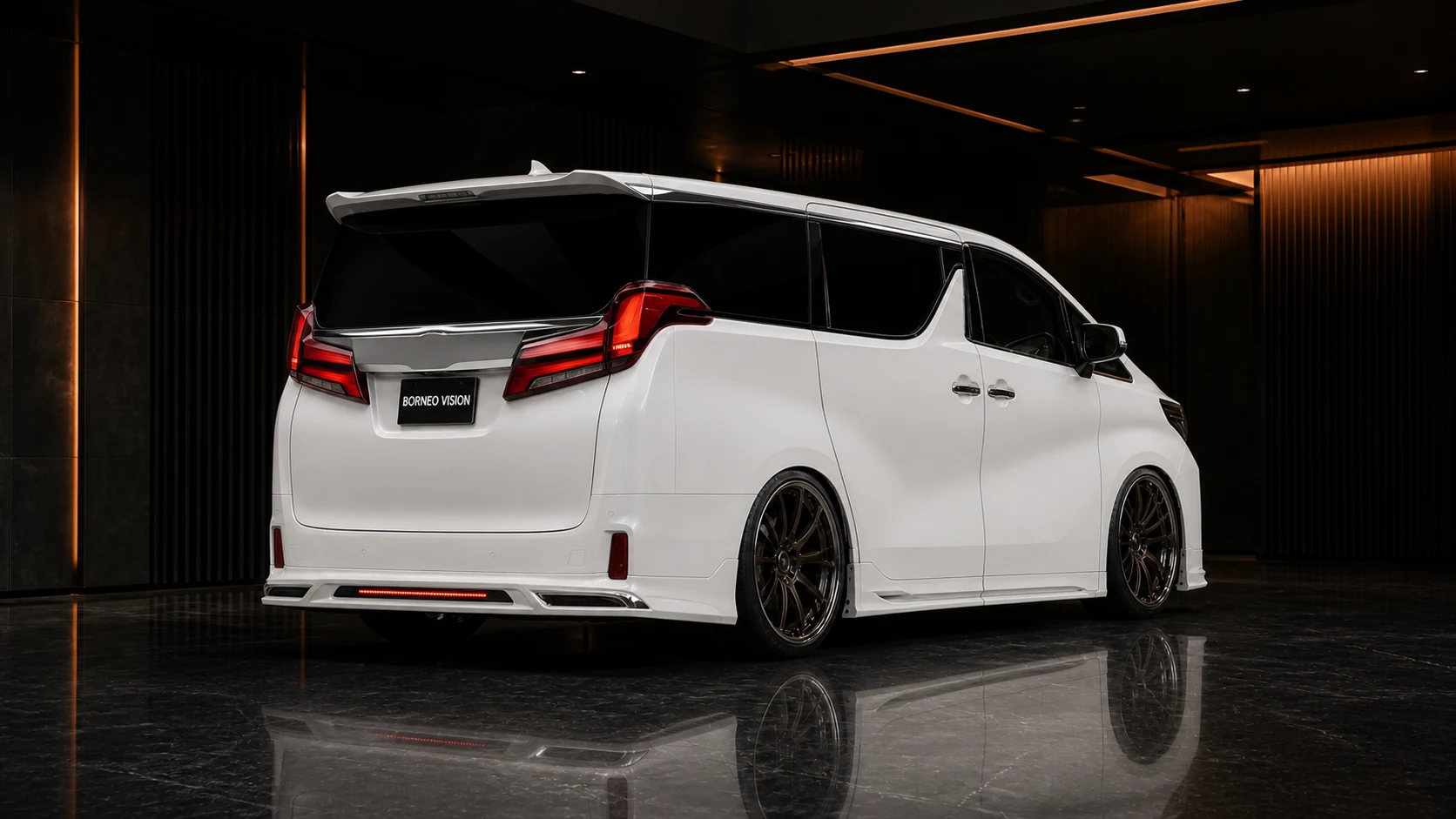 Executive Aero — Toyota Alphard 30 S/SC/SR (2017–2023) — rear three-quarter