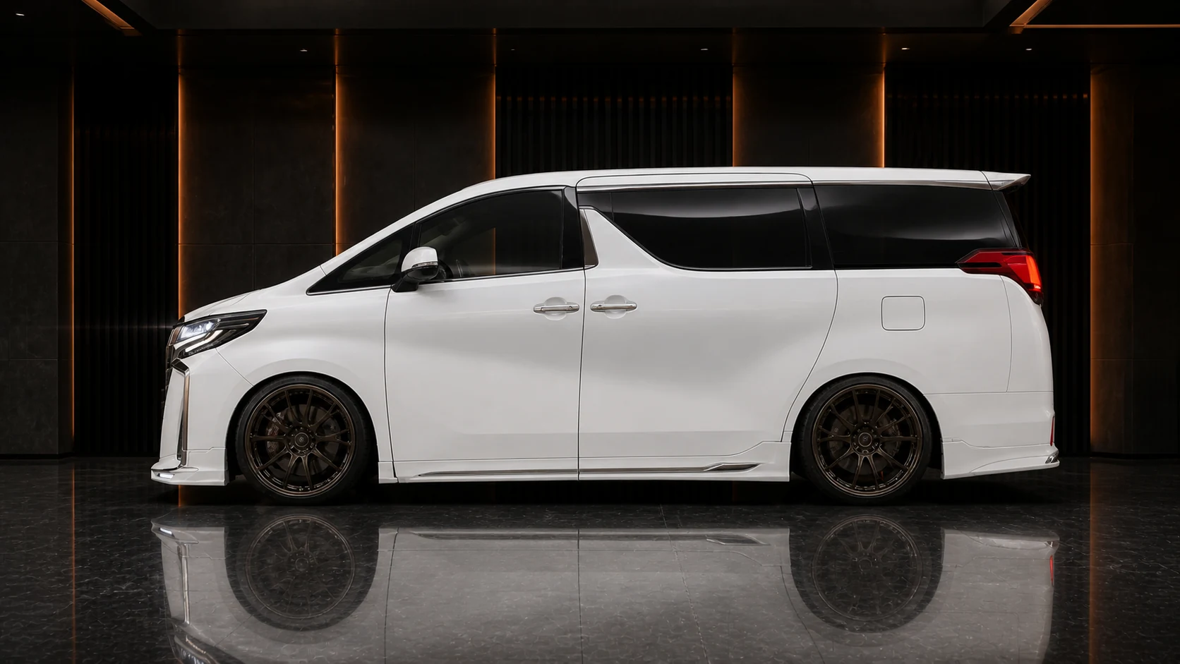 Executive Aero — Toyota Alphard 30 S/SC/SR (2017–2023) — side profile