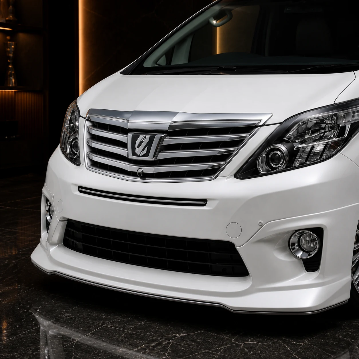 Executive Aero — Toyota Alphard 20 S/SR (2011–2015) — front aero detail