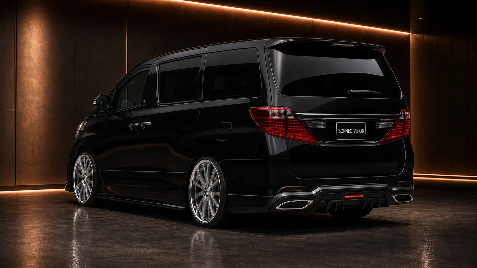 Sport Aero Black Edition Combination — Toyota Alphard 20 (2011–2015) — rear three-quarter