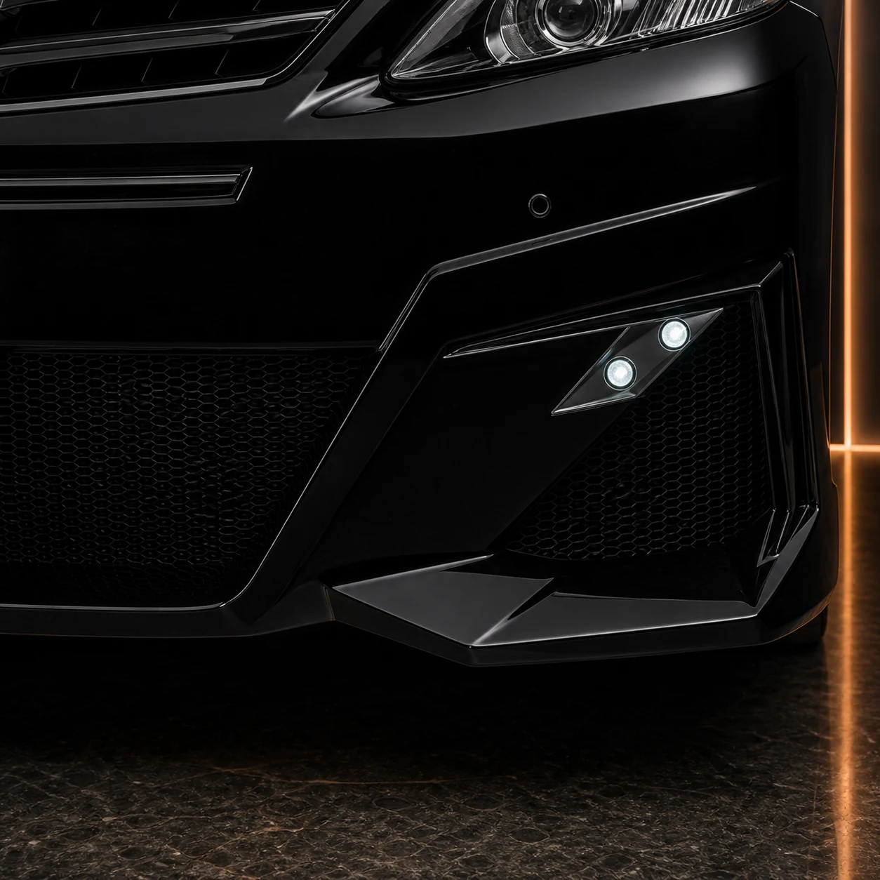 Sport Aero Black Edition — Toyota Alphard 20 Facelift (2011–2015) — front aero detail