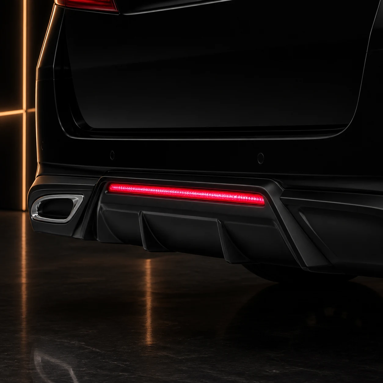 Sport Aero Black Edition — Toyota Alphard 20 Facelift (2011–2015) — rear aero detail