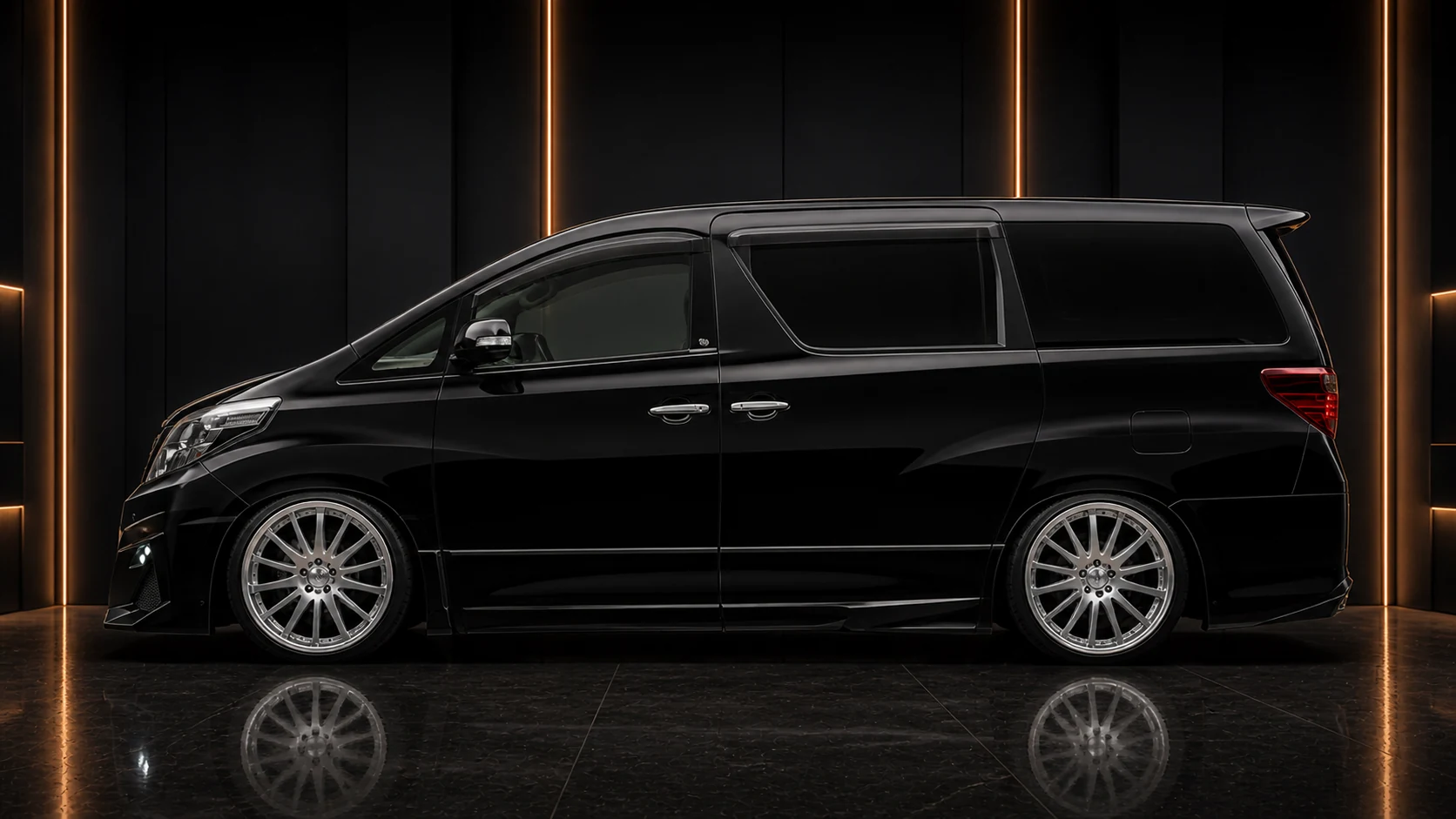 Sport Aero Black Edition — Toyota Alphard 20 Facelift (2011–2015) — side profile