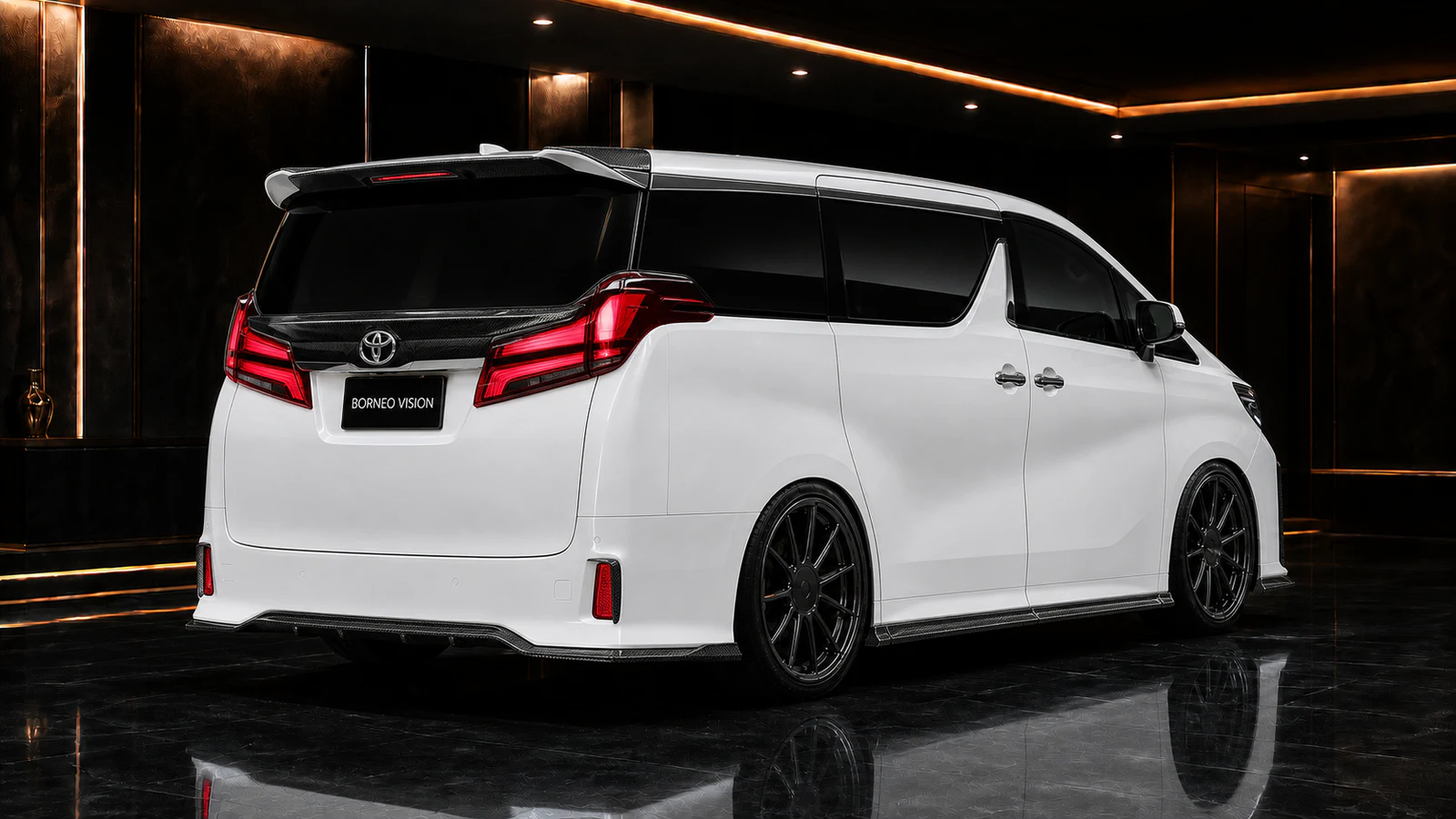 Toyota Alphard 30 Aero Body CFRP sports complete rear AI concept visual