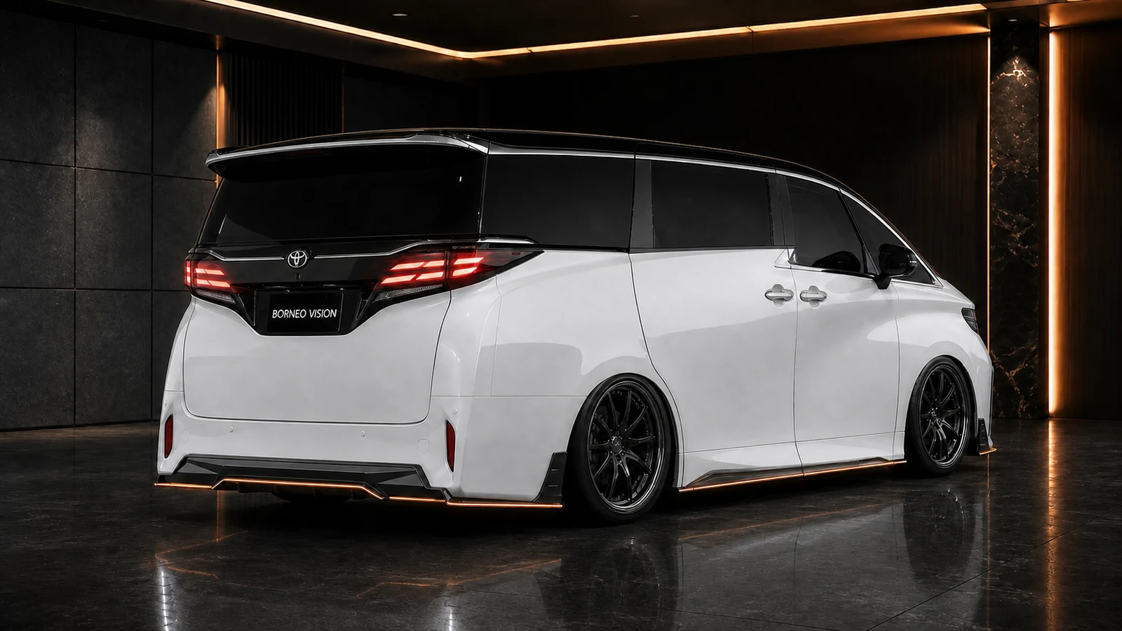 Toyota Alphard 40 Z Grade Core Complete rear AI concept visual