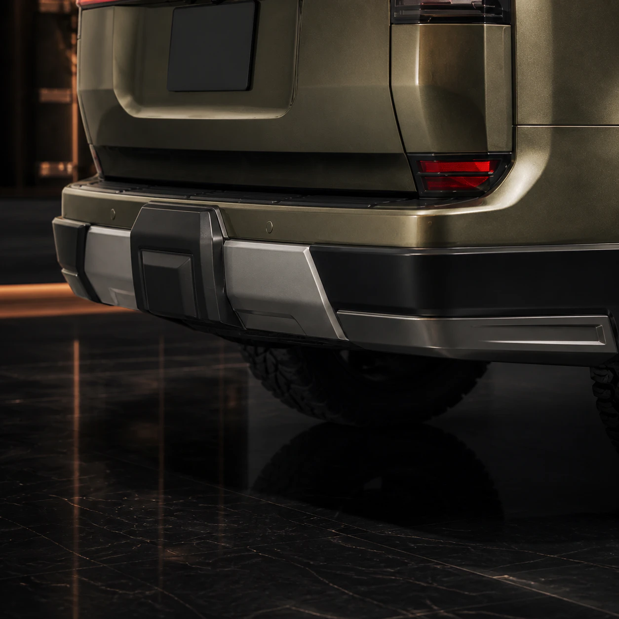 Lexus GX550 rear side protector AI concept detail