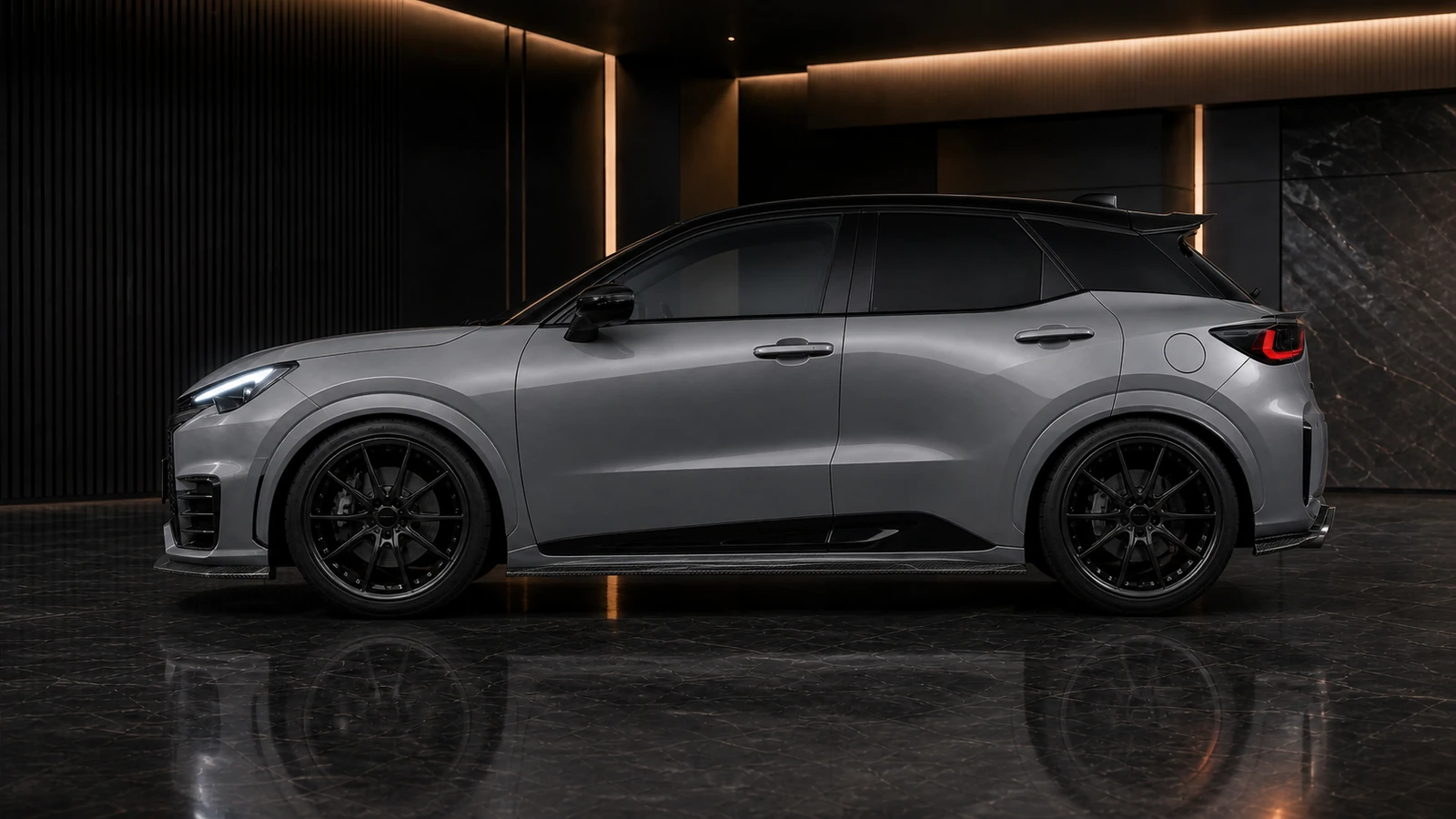 Lexus LBX Morizo RR CFRP Press Recommended factory-width AI concept profile