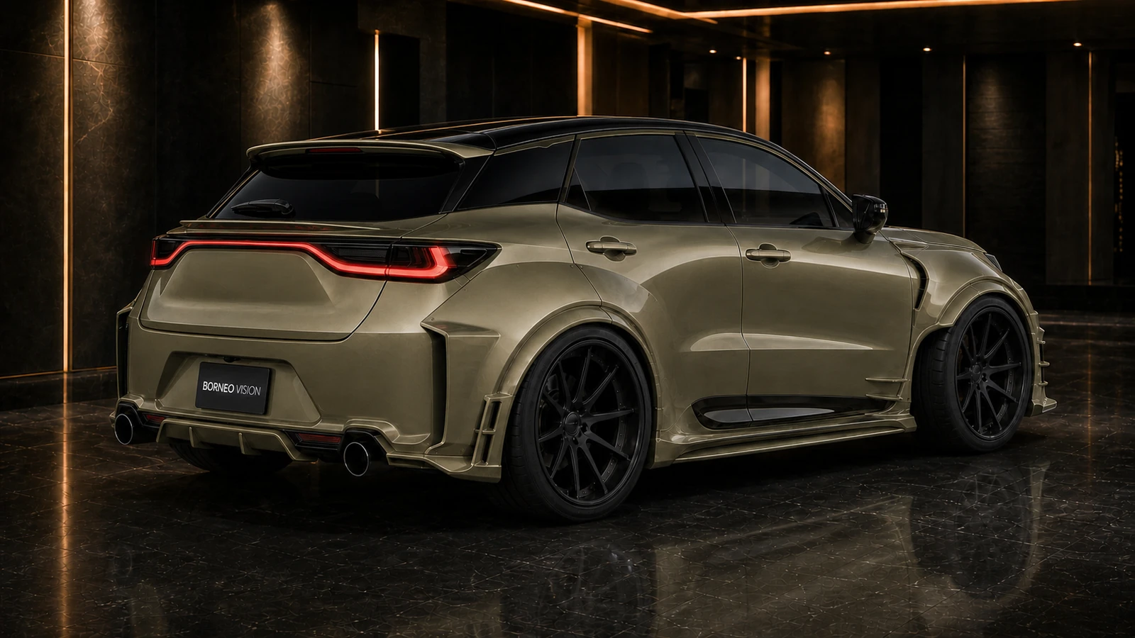 Lexus LBX Morizo RR GT FRP Complete extreme rear-width AI concept view