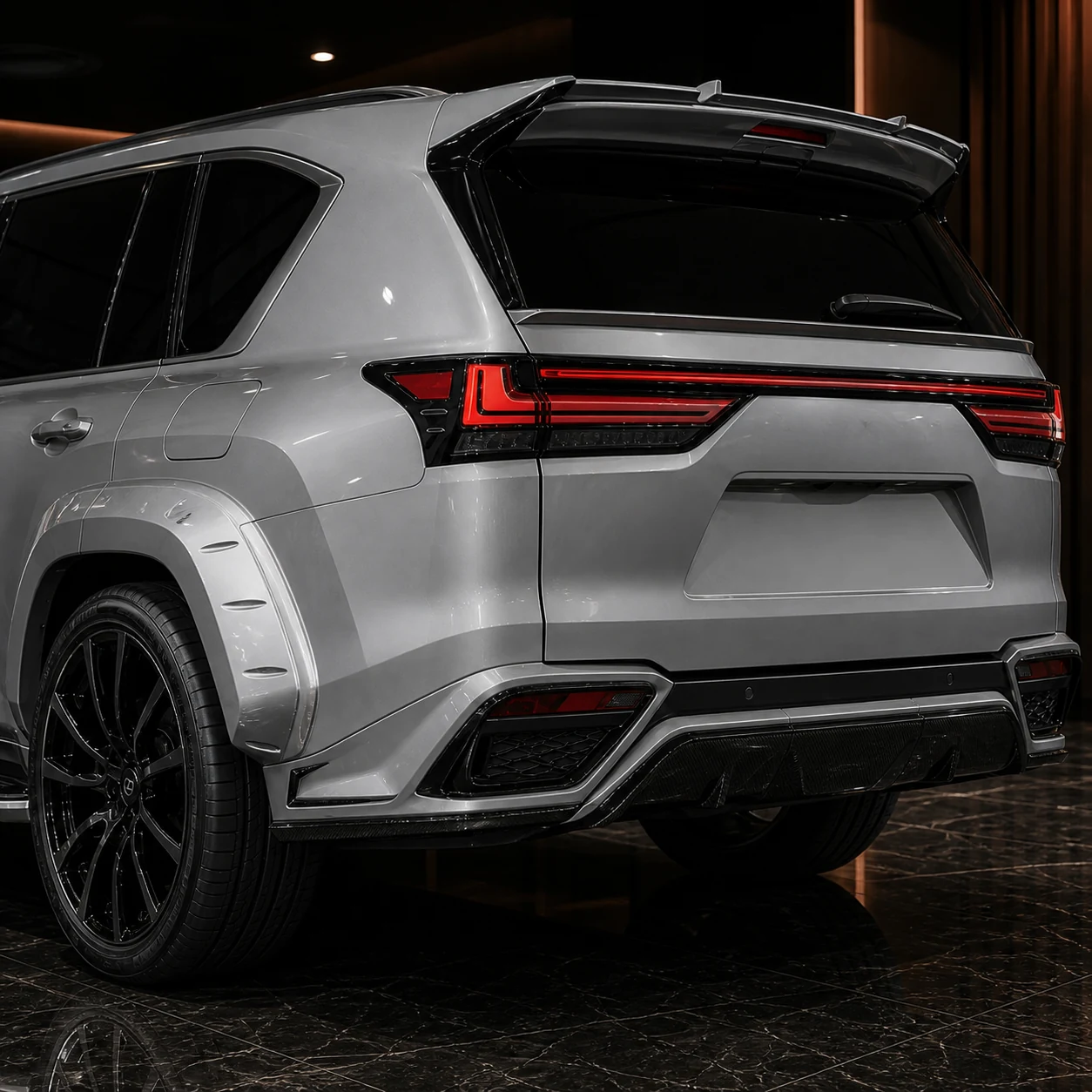 Black Label Complete Widebody +50 — Lexus LX600/700h F SPORT — rear aero detail