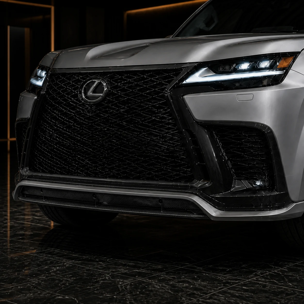 Black Label Recommended Front/Rear — Lexus LX600/700h F SPORT — front aero detail