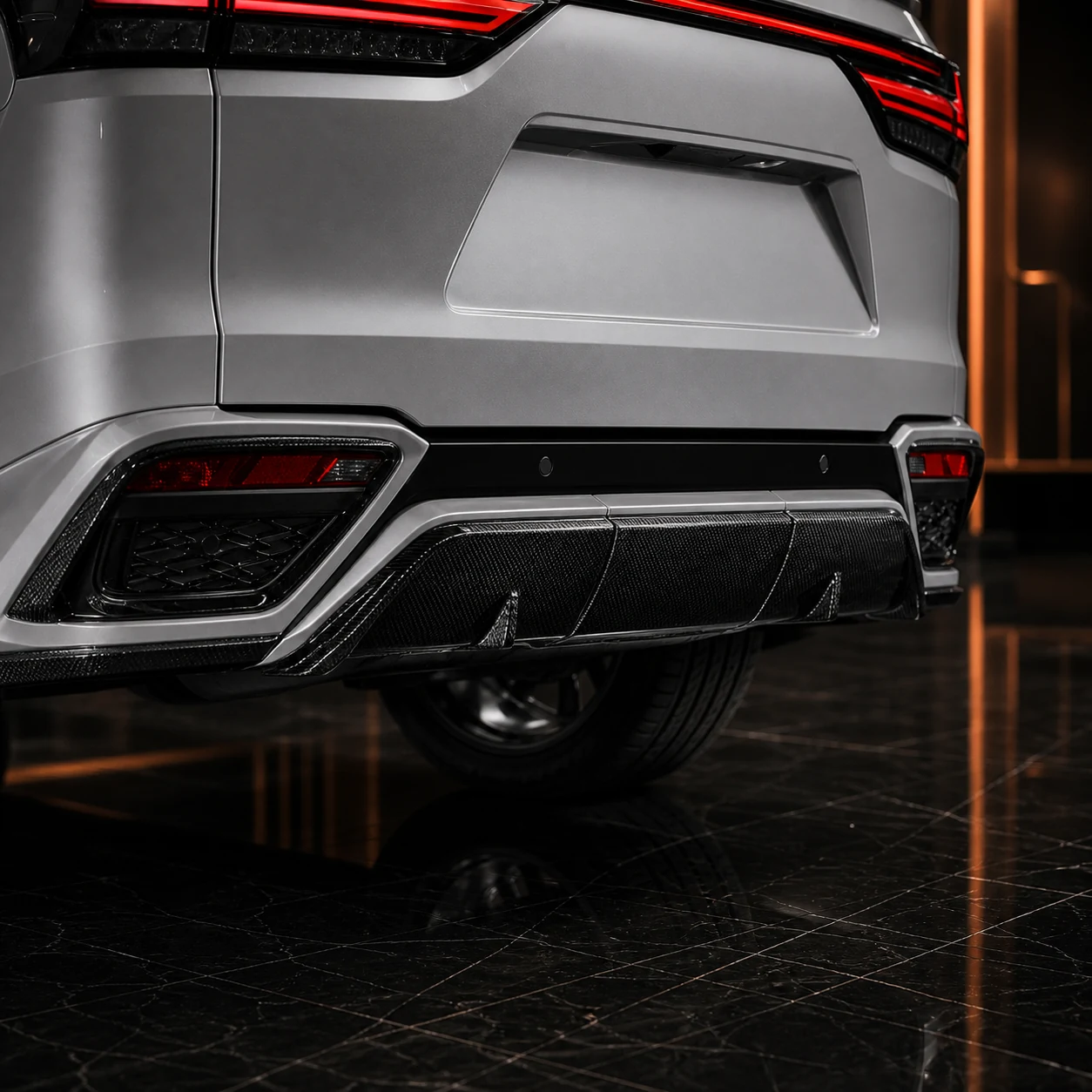 Black Label Recommended Front/Rear — Lexus LX600/700h F SPORT — rear aero detail