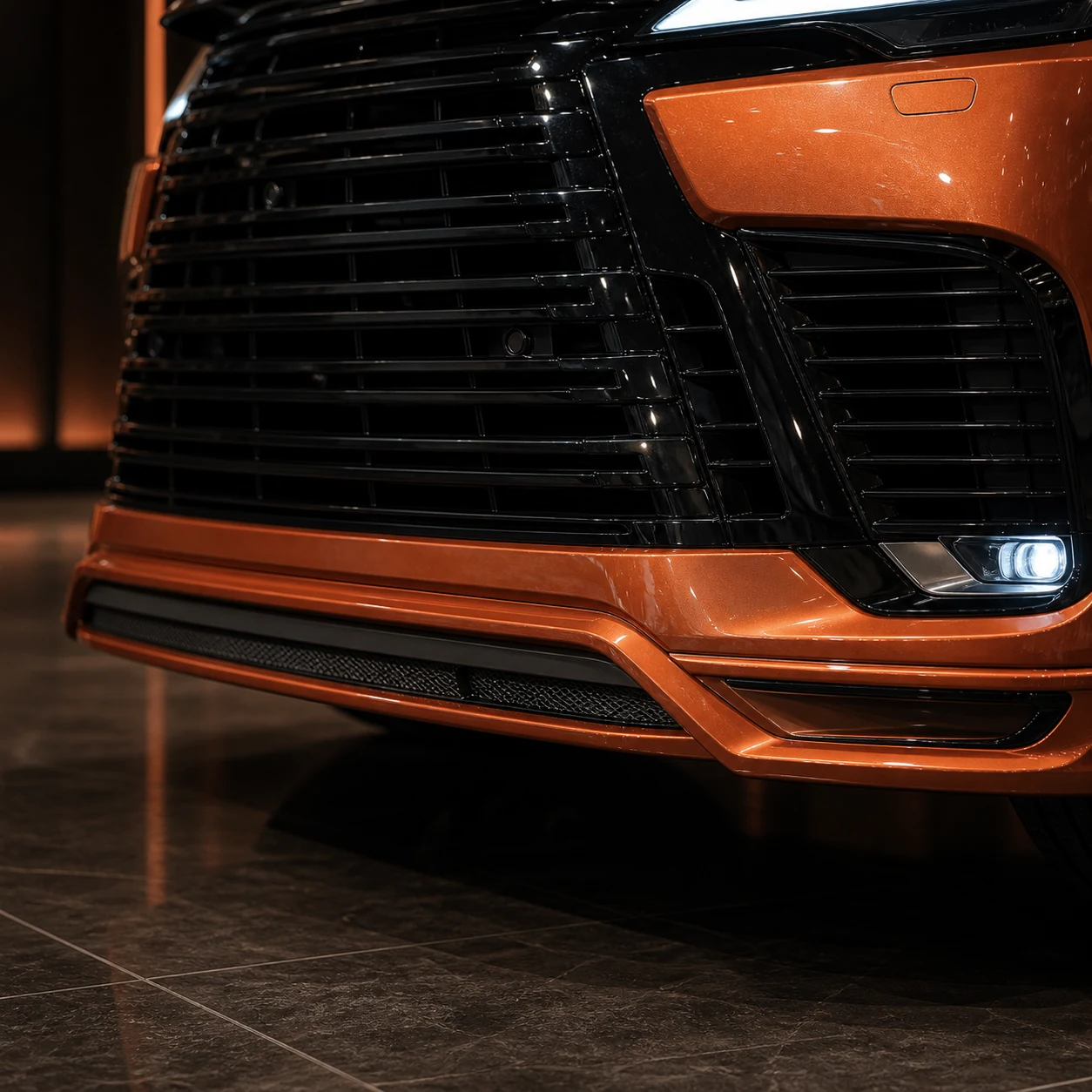 Black Label Recommended Front/Rear — Lexus LX600/700h Standard/Executive — front aero detail