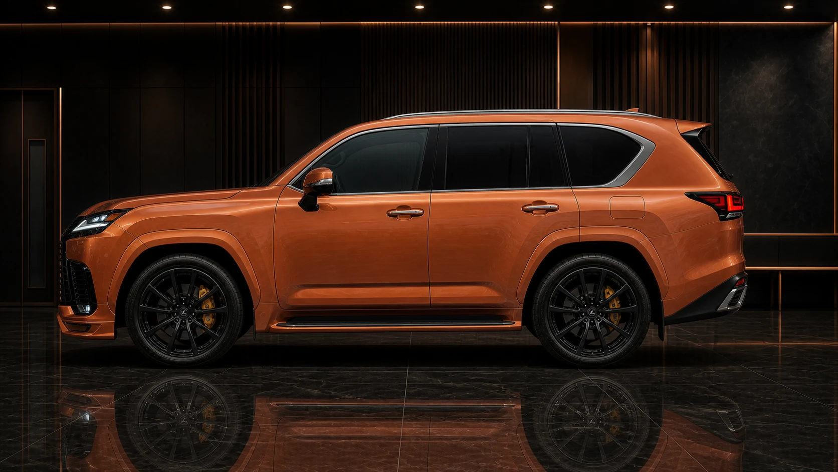 Black Label Recommended Front/Rear — Lexus LX600/700h Standard/Executive — side profile
