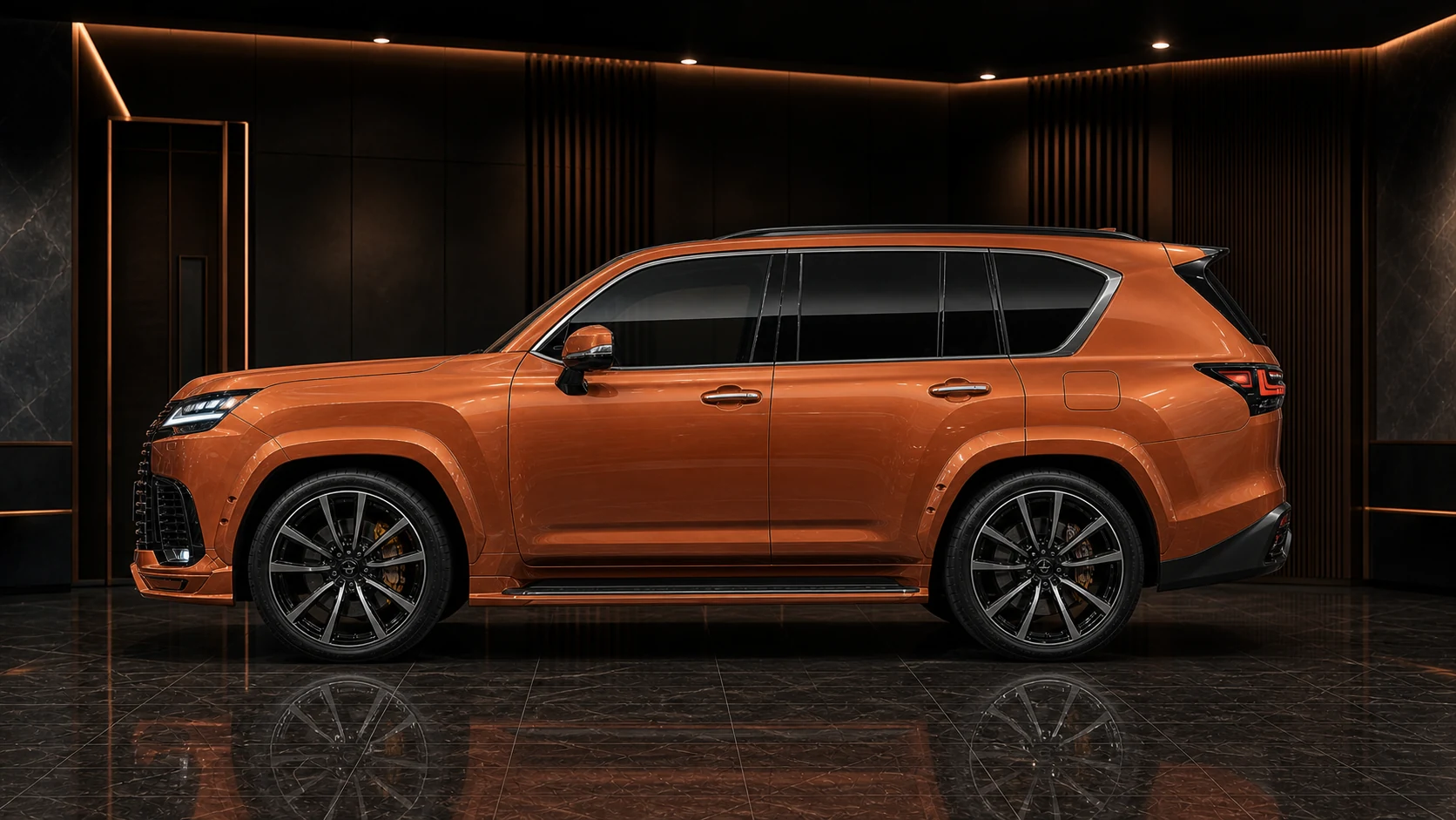Black Label Refined Widebody +30 — Lexus LX600/700h Standard/Executive — side profile