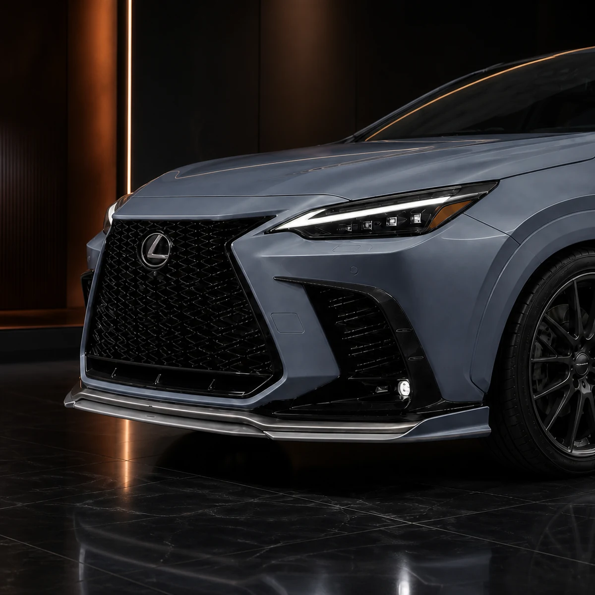 Lexus NX F SPORT front under and bumper garnish AI concept detail
